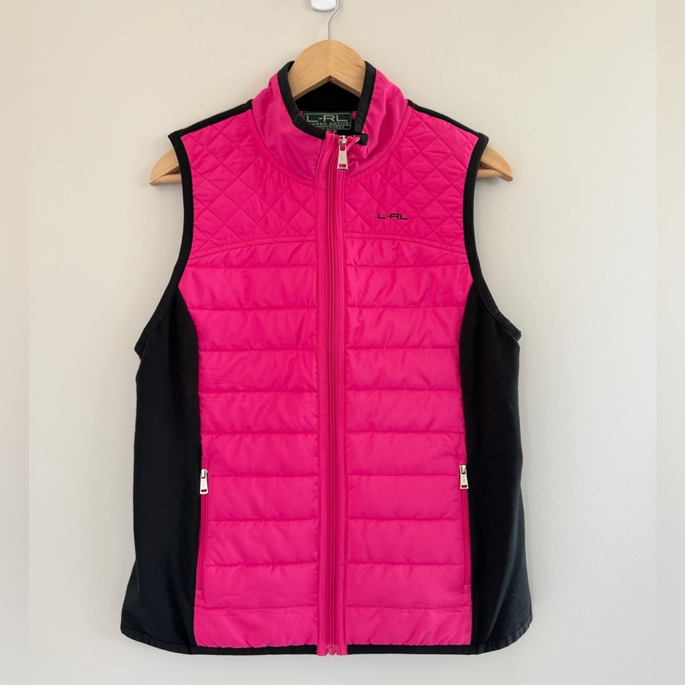Ralph Lauren Women’s‎ Large Preppy Activewear Puffy Vest Outdoor Sporty Chic
